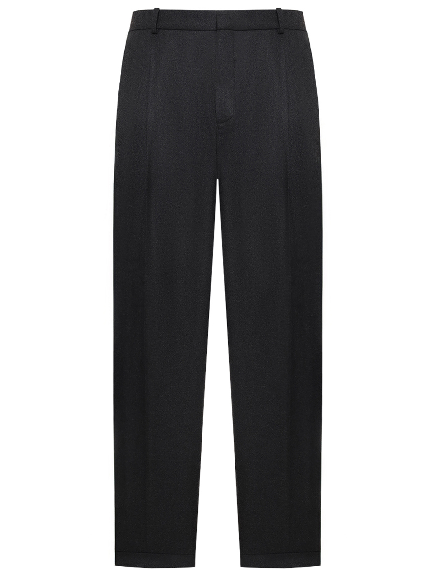 Брюки хлопковые SAINT LAURENT 796137-Y2H70-1635 Черный 