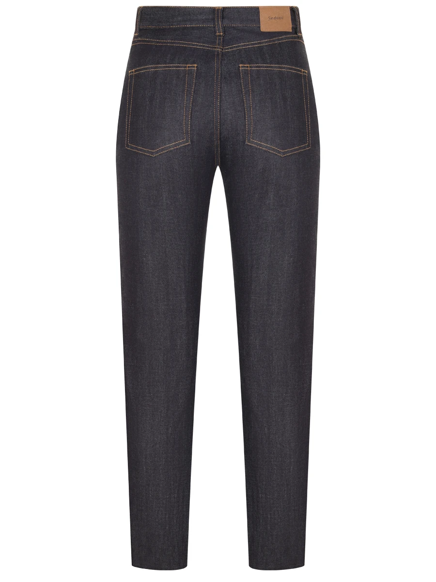 Джинсы хлопковые SAINT LAURENT 807142-Y23HA-4020 Синий  Фото 2