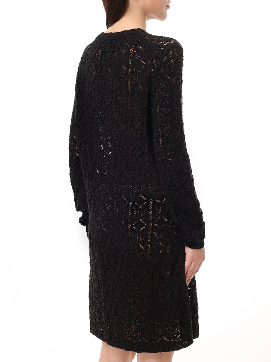 

Платье из хлопка и шелка, Черный, EVAN