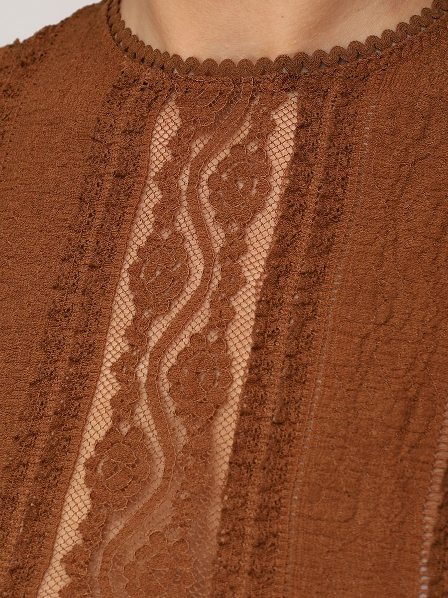 Топ хлопковый CHARO RUIZ 255101 Коричневый  Фото 5