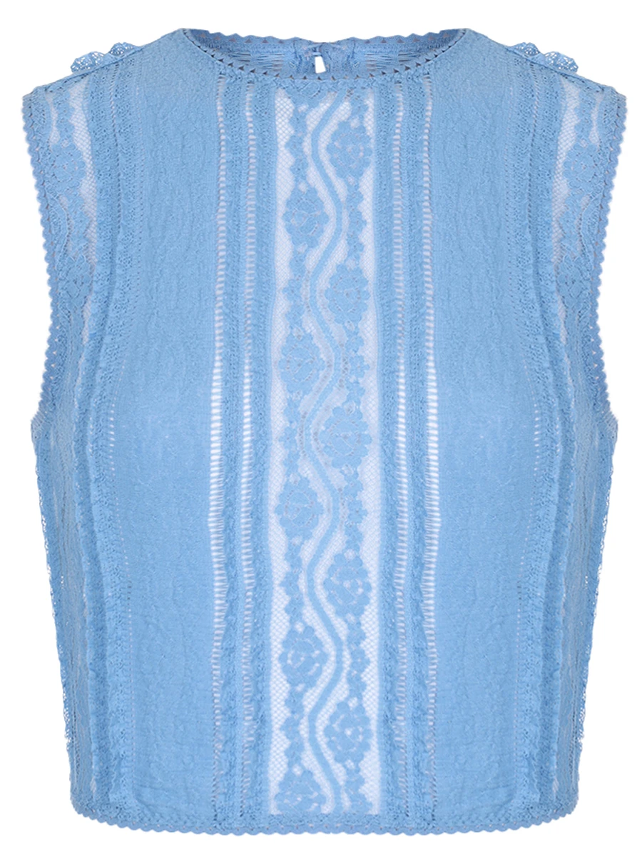 

Топ хлопковый, Голубой, 255101