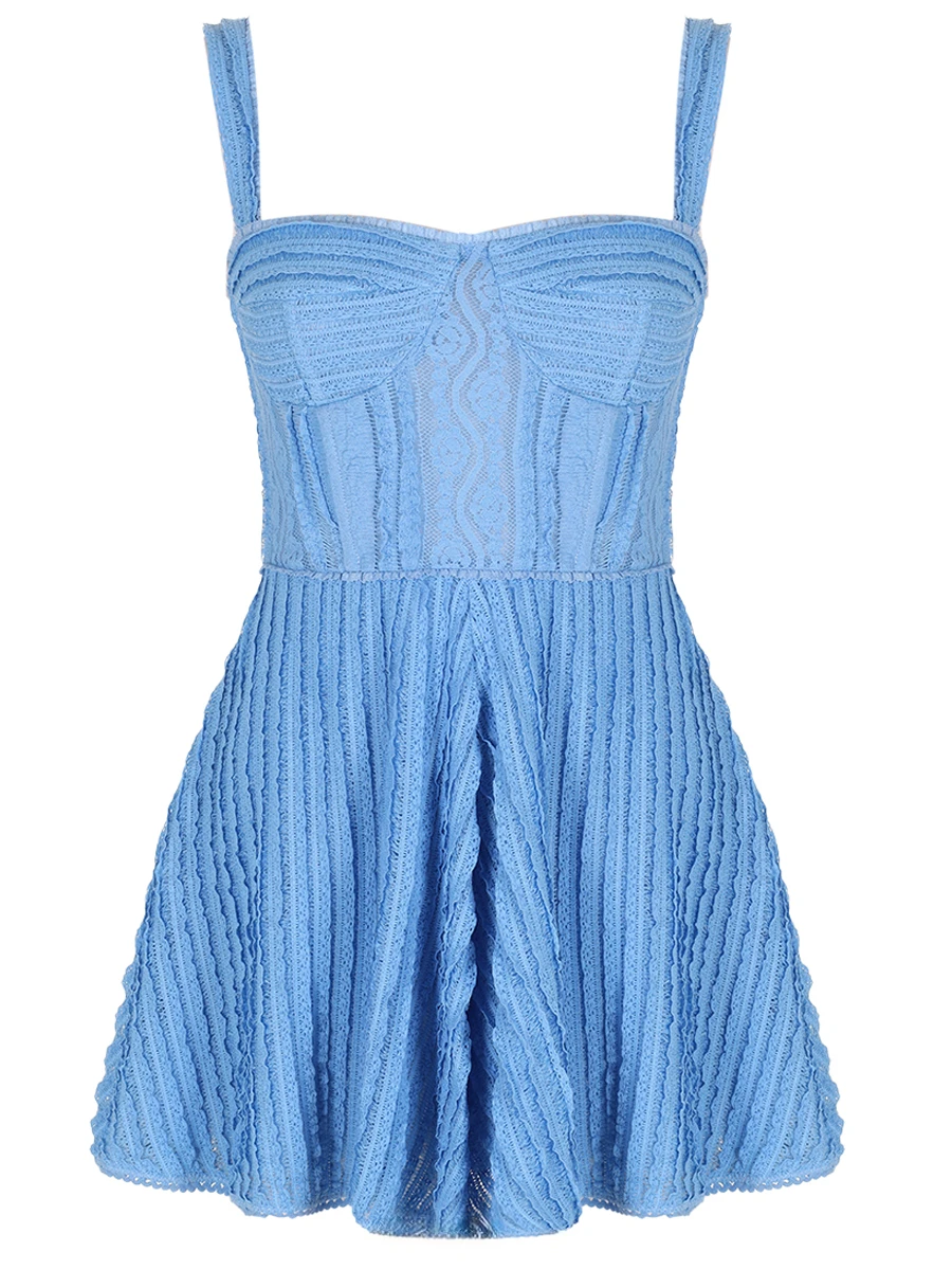 Платье хлопковое CHARO RUIZ 255601 Голубой 