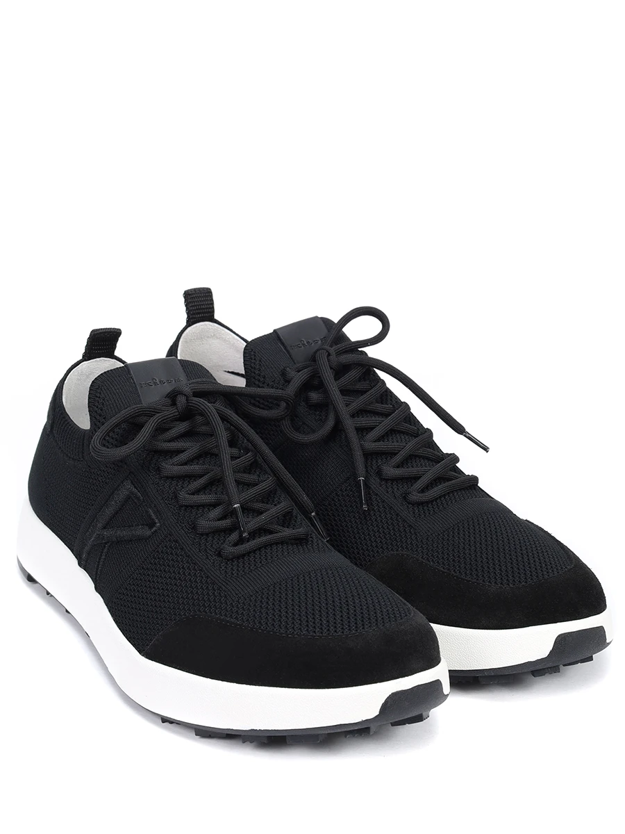 Кроссовки текстильные KITON USSA031N0093903000 Черный  Фото 2