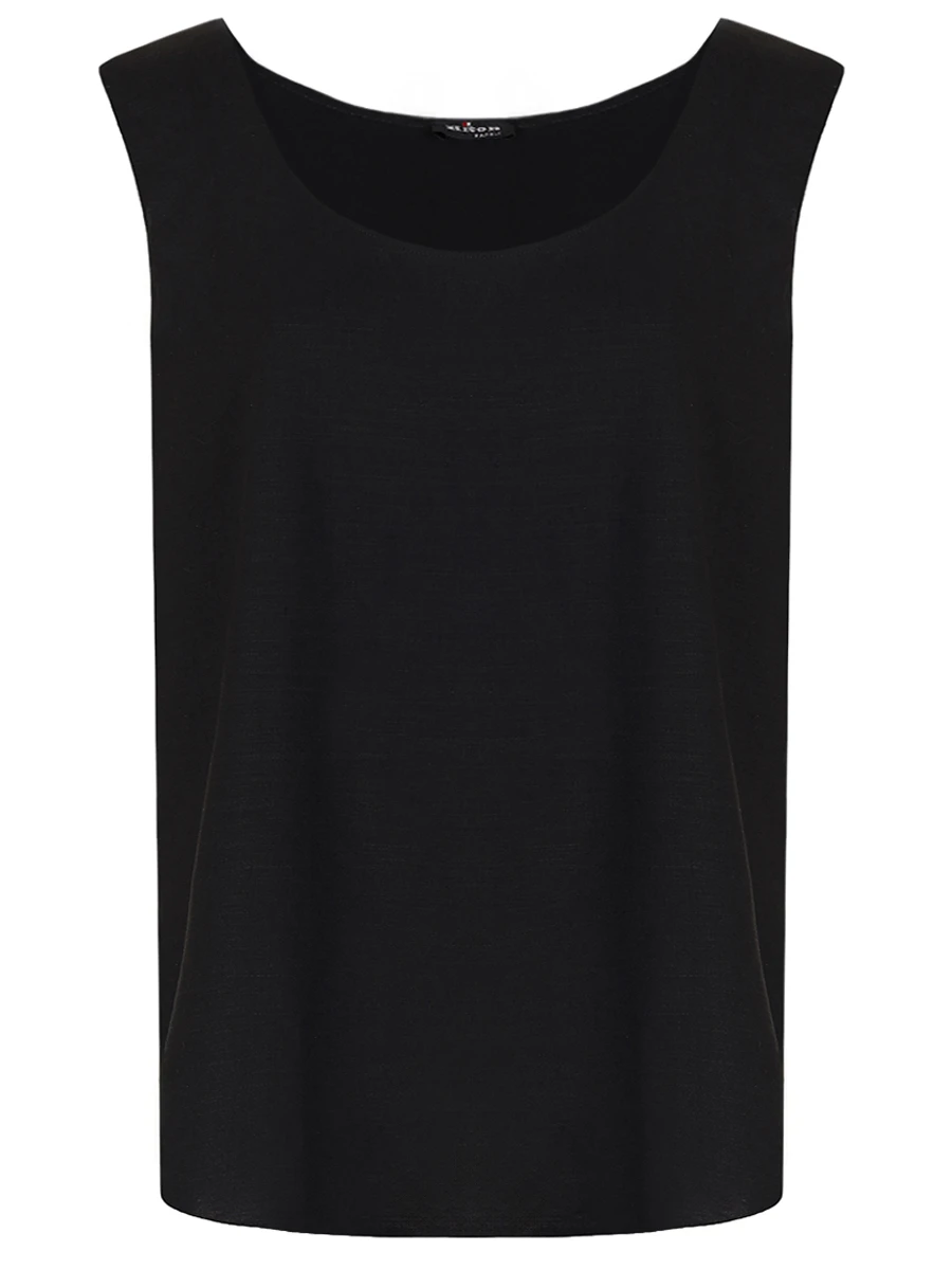 Топ из льна и вискозы KITON D51443K09T8406000 Черный 