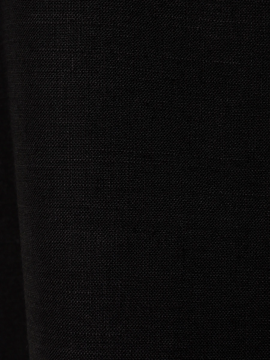 Топ из льна и вискозы KITON D51443K09T8406000 Черный  Фото 6
