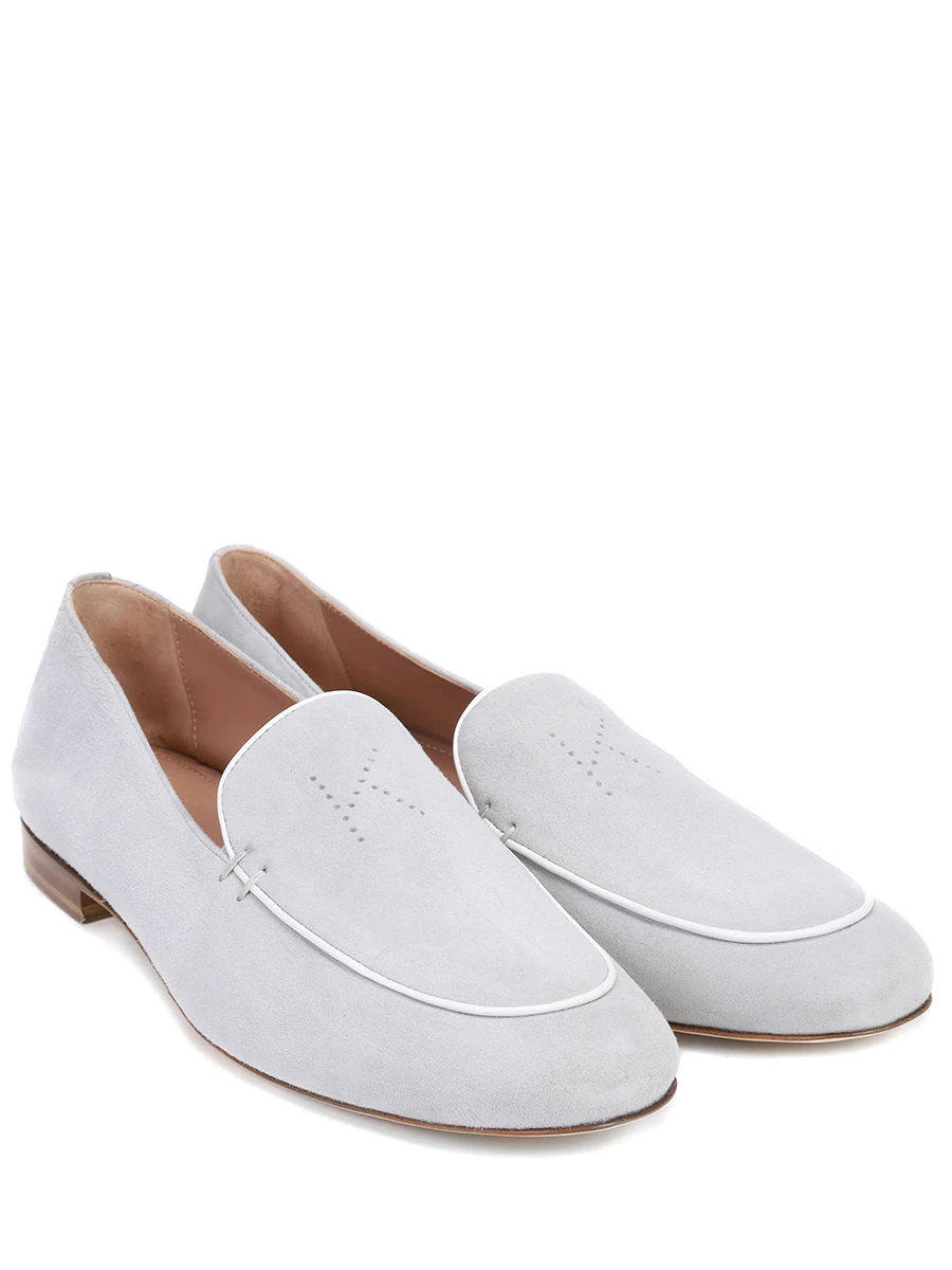 

Лоферы замшевые, Серый, D59801N0100823004