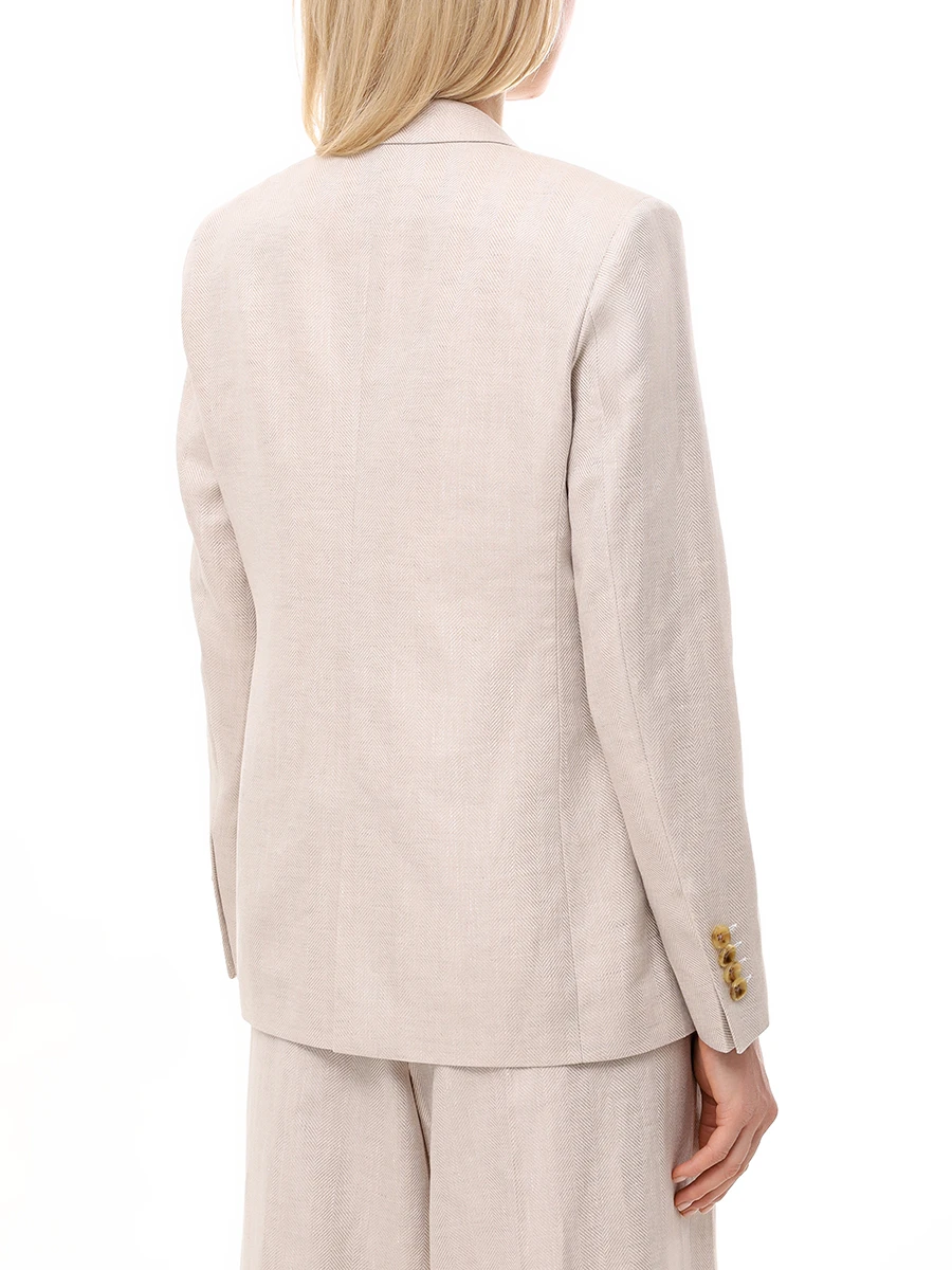 Костюм из льна и хлопка L.B.M. 1911 53367/2-2156/1150/8112 Бежевый  Фото 3