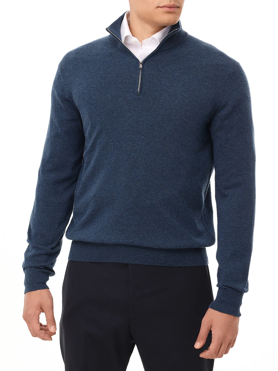 Джемпер кашемировый FIORONI CASHMERE MK00CAC6 8047 A9 Синий  Фото 4
