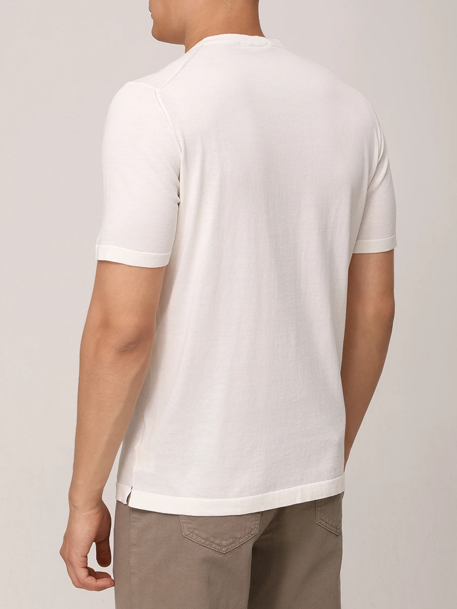 Футболка хлопковая FIORONI CASHMERE MK20241A1 0064 K1 Белый  Фото 3