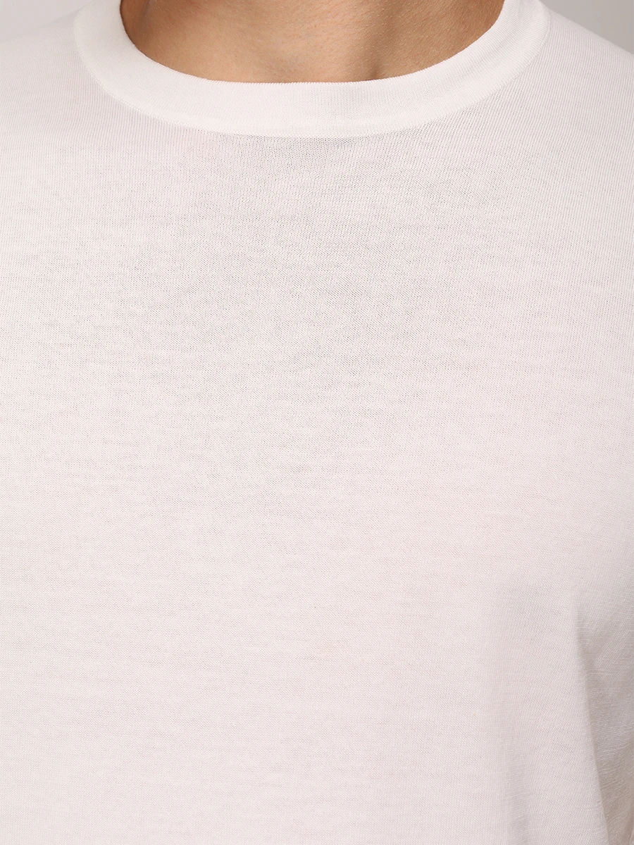 Футболка хлопковая FIORONI CASHMERE MK20241A1 0064 K1 Белый  Фото 5