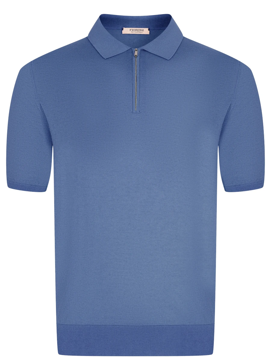 Поло хлопковое FIORONI CASHMERE MK28609С3 0027 E8 Синий 