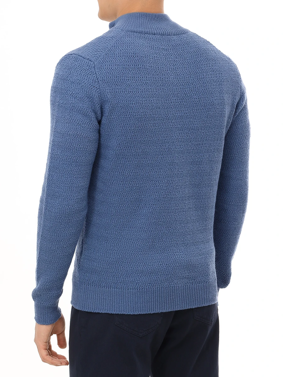 Кардиган хлопковый FIORONI CASHMERE MK30210E1 0004 XS4 Голубой  Фото 3