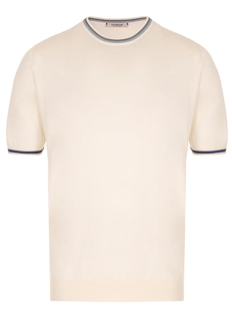 Футболка хлопковая FIORONI CASHMERE MK30609A2 0002 3E1 Кремовый 