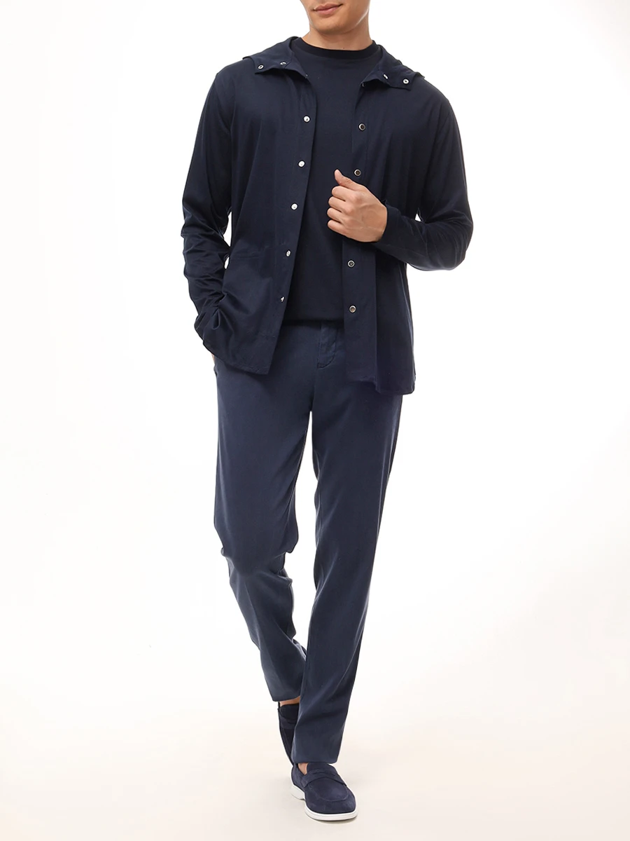 Футболка хлопковая KITON UMC023K06R491100N Темно Синий  Фото 2