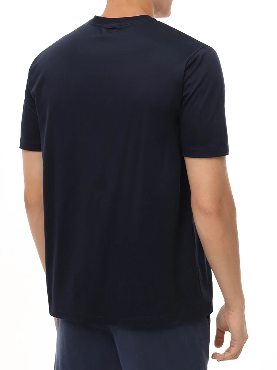 Футболка хлопковая KITON UMC023K06R491100N Темно Синий  Фото 3