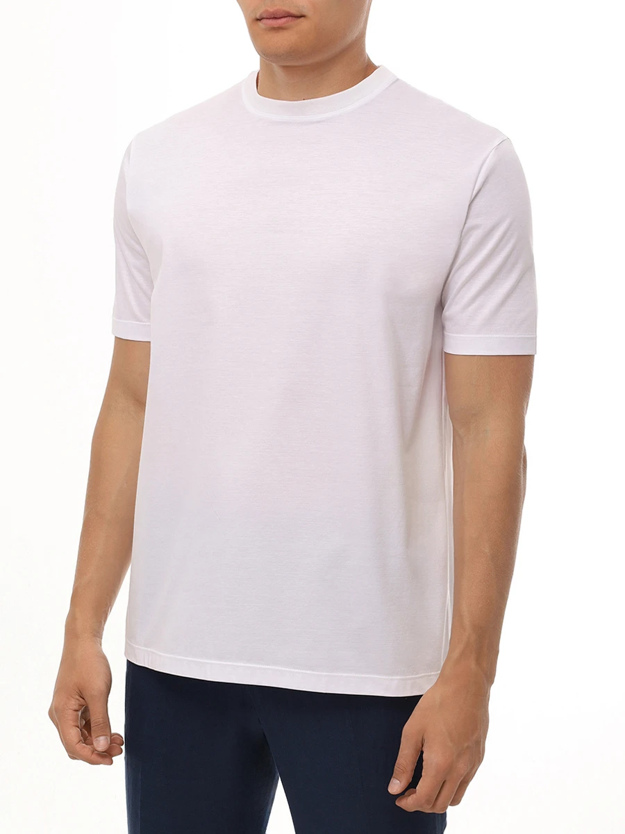 Футболка хлопковая KITON UMC023K06R4912014 Белый  Фото 4