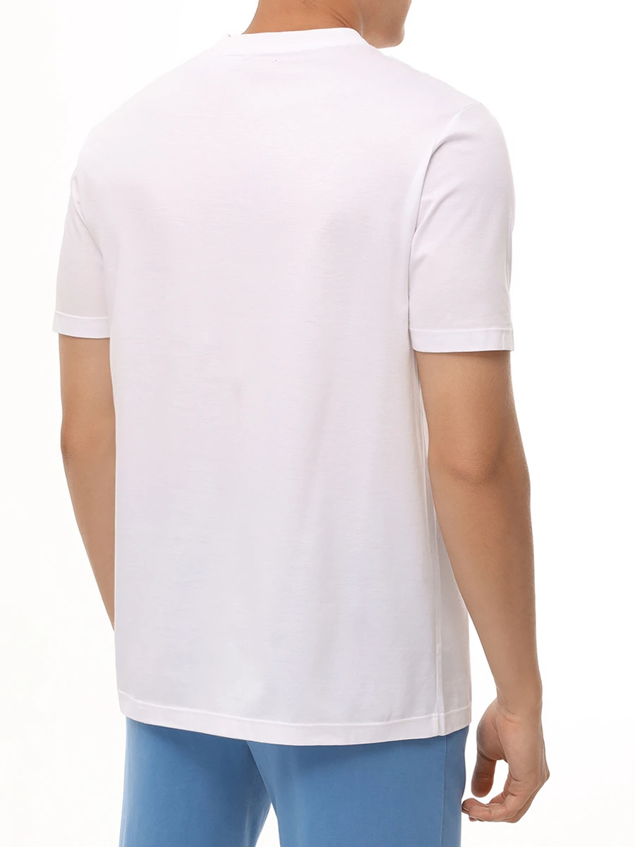 Футболка хлопковая KITON UMC023K06R4912015 Белый  Фото 3