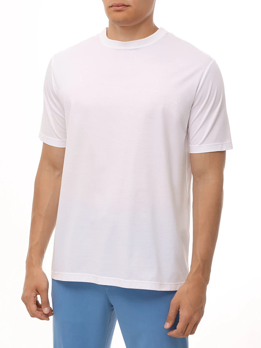 Футболка хлопковая KITON UMC023K06R4912015 Белый  Фото 4