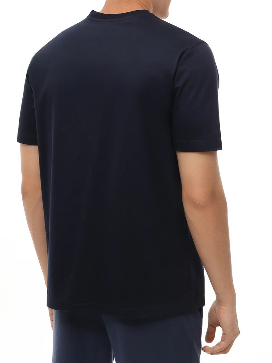 Футболка хлопковая KITON UMC023K06R491100O Темно Синий  Фото 3