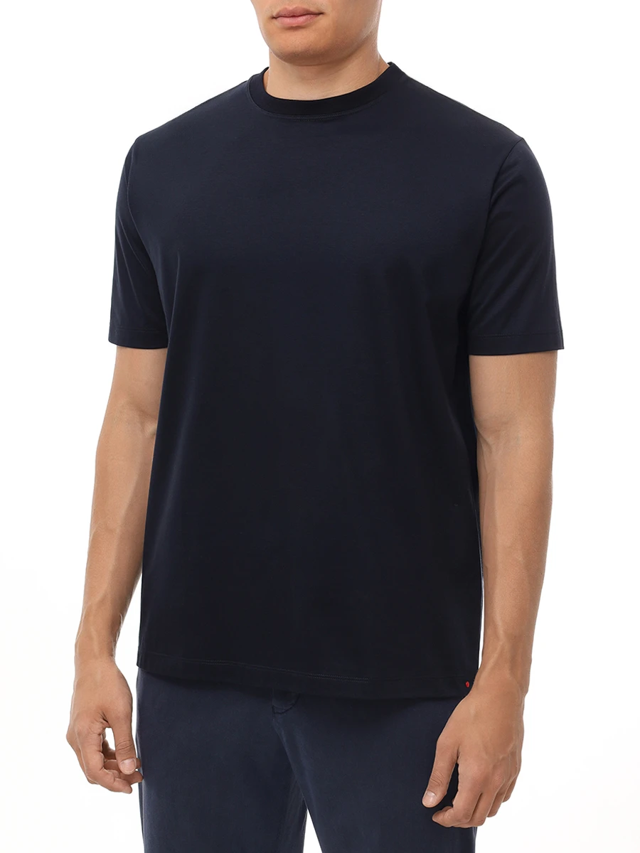 Футболка хлопковая KITON UMC023K06R491100O Темно Синий  Фото 4