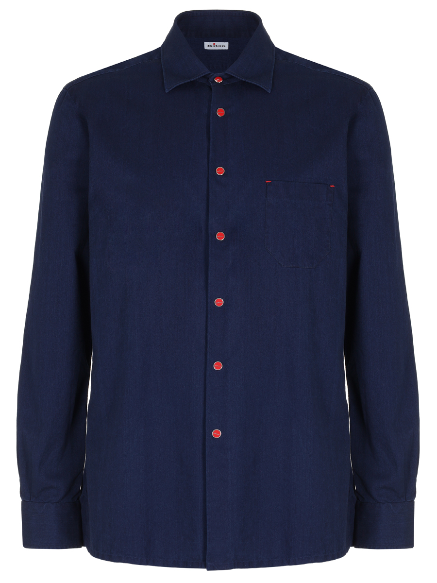 Рубашка Slim Fit хлопковая KITON