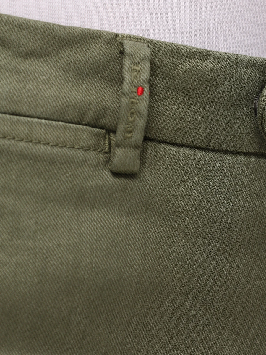 Шорты-карго льняные KITON UFPPBK0603F08001 Зеленый  Фото 6