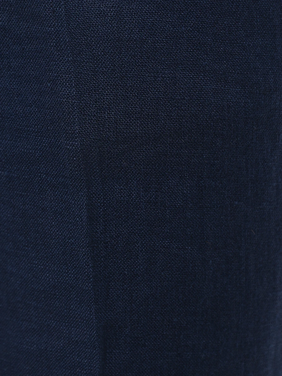 Брюки льняные KITON UPN01H0928610001 Темно Синий  Фото 4