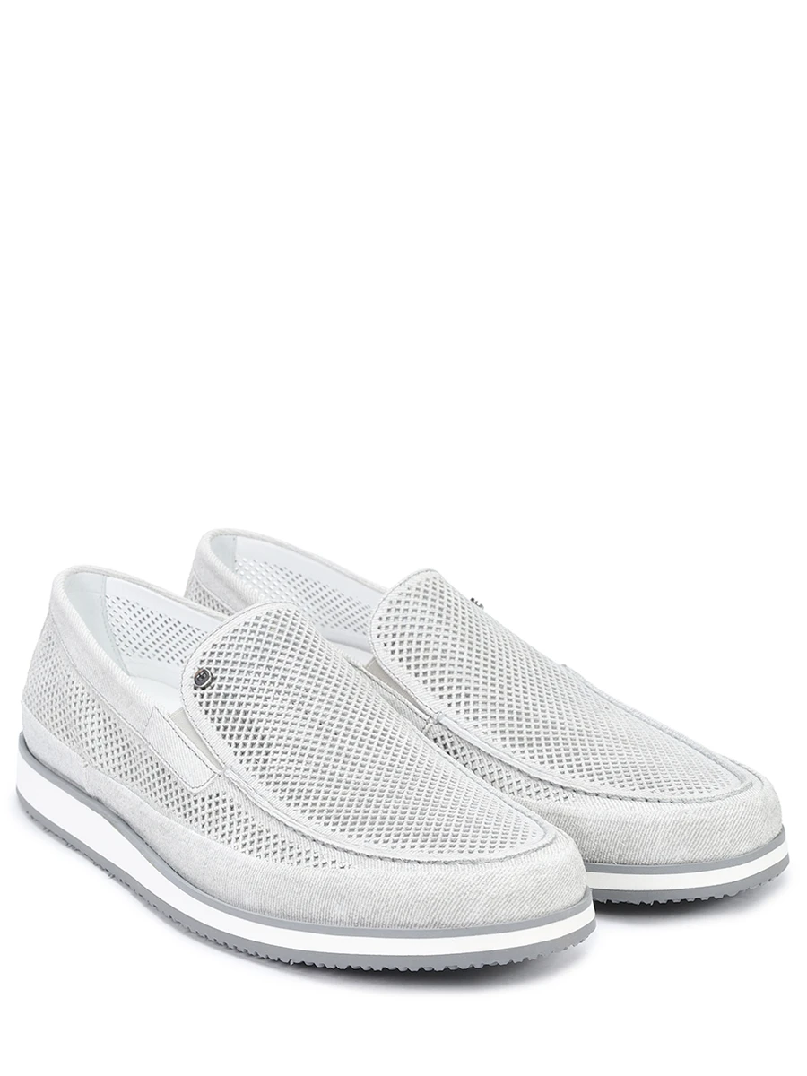 Слипоны замшевые ALDO BRUE` AB8018Q-GU Серый  Фото 2