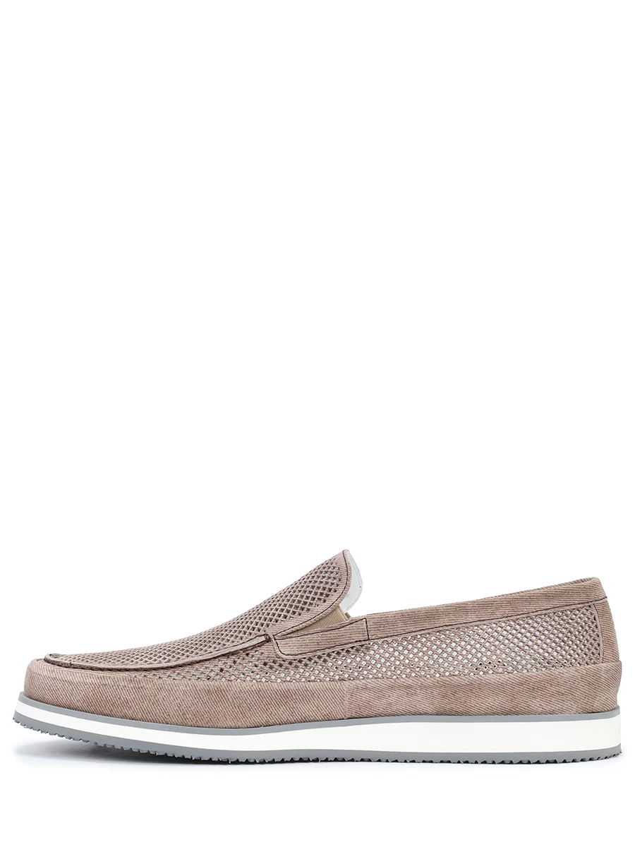 Слипоны замшевые ALDO BRUE` AB8018Q-GU/ Бежевый  Фото 3