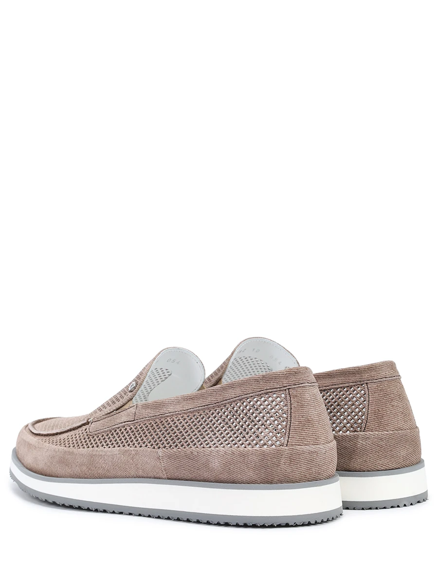 Слипоны замшевые ALDO BRUE` AB8018Q-GU/ Бежевый  Фото 4