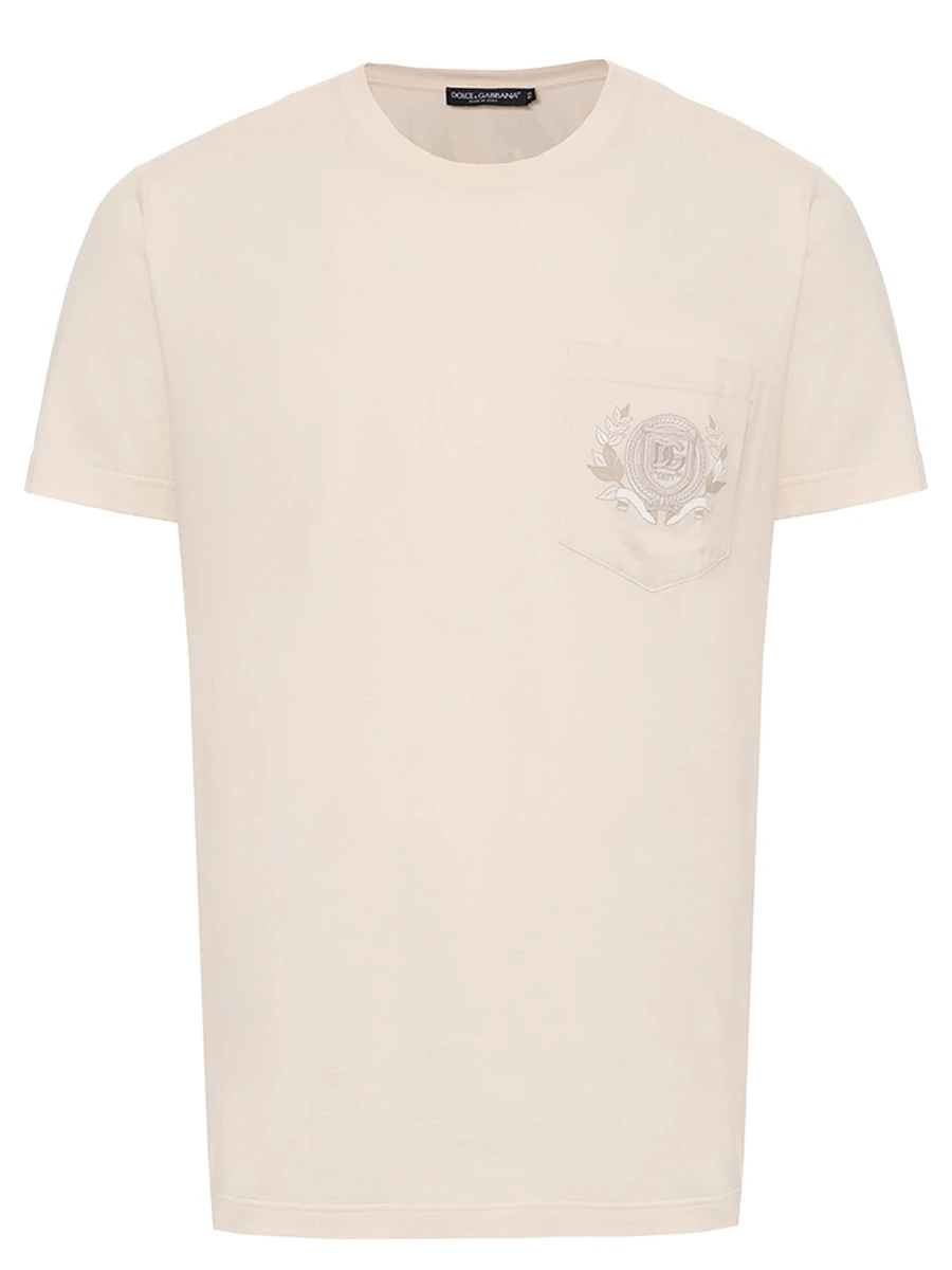 

Футболка хлопковая, Кремовый, G8RA2Z G7O2G A4567