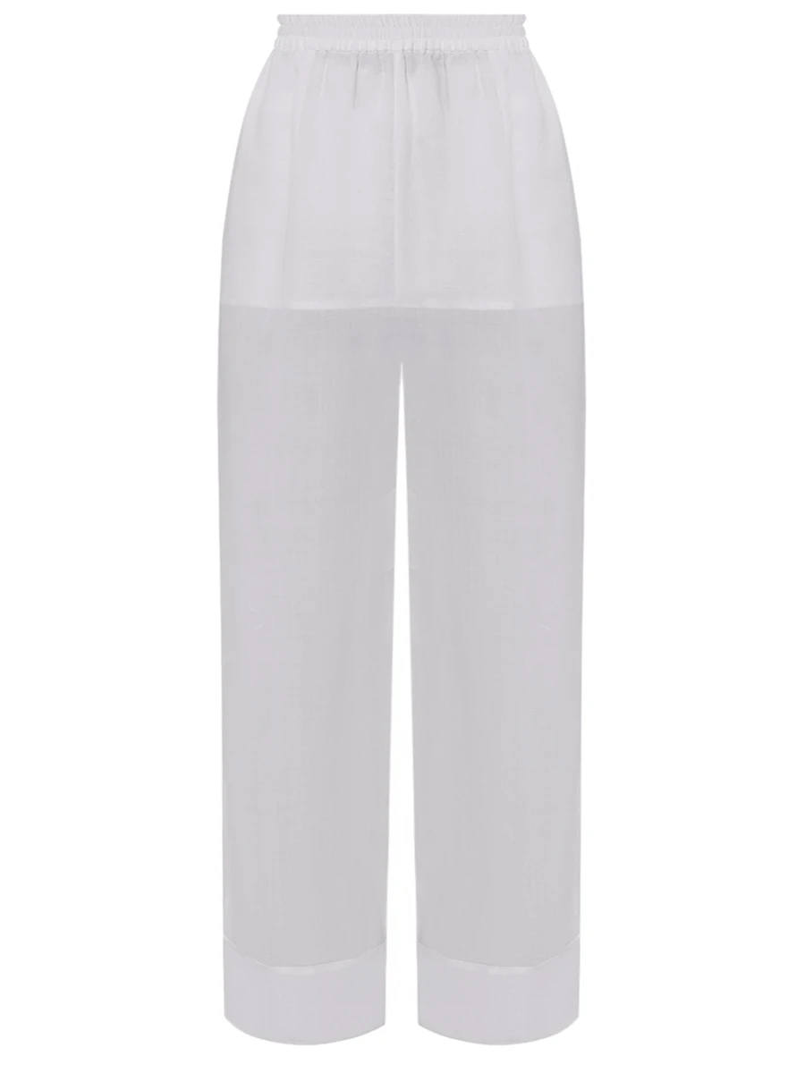 Брюки из рами FISICO FN59N0 Белый  Фото 2