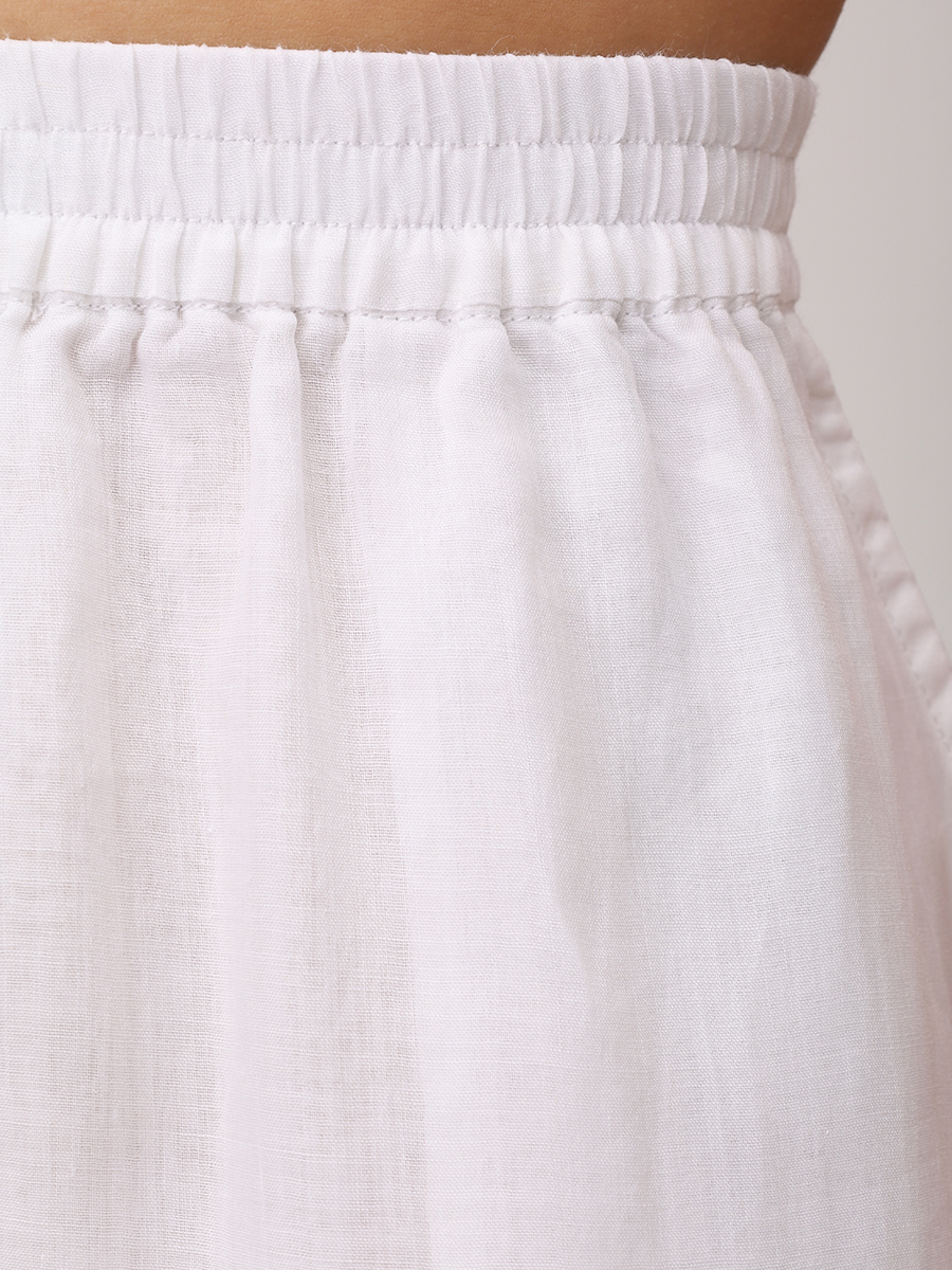 Брюки из рами FISICO FN59N0 Белый  Фото 7