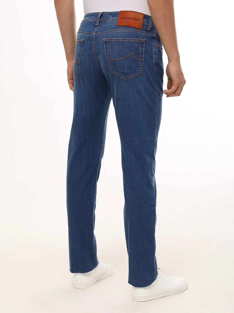 Джинсы Slim Fit хлопковые JACOB COHEN JUM_QE004 058 S3735 V2 200D Голубой  Фото 3