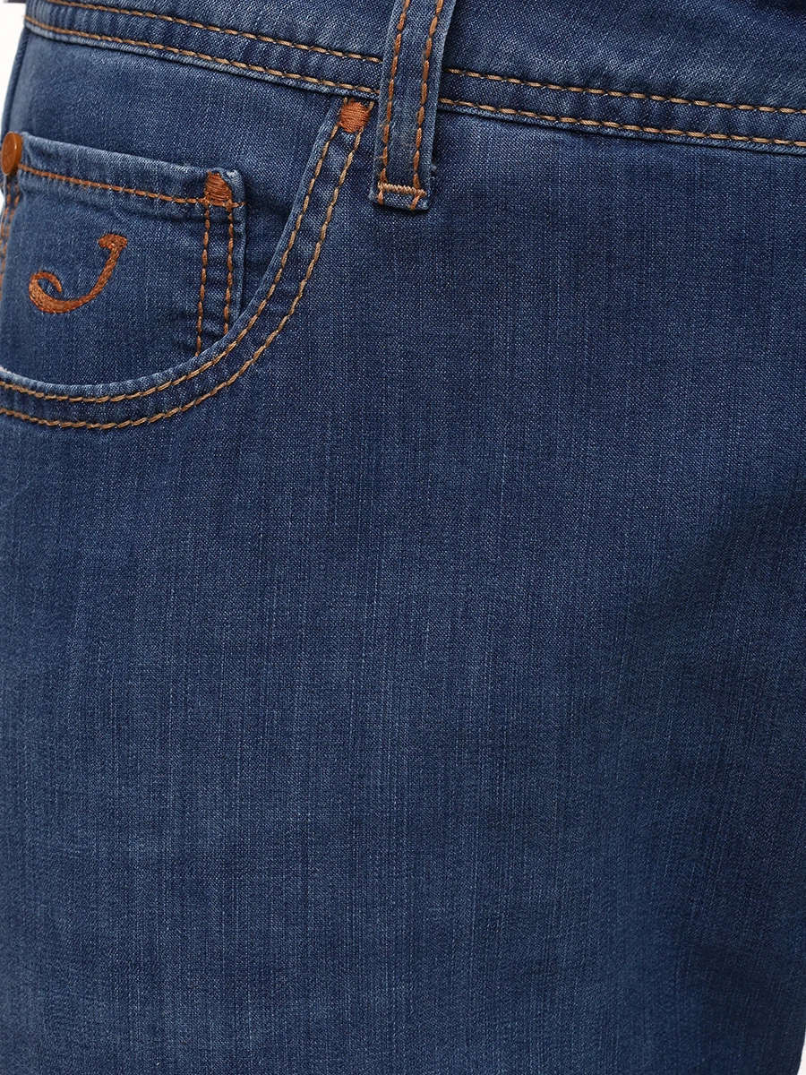Джинсы Slim Fit хлопковые JACOB COHEN JUM_QE004 058 S3735 V2 200D Голубой  Фото 5