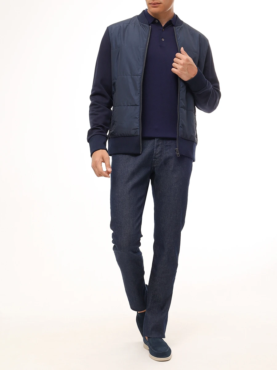 Джинсы Slim Fit хлопковые JACOB COHEN JUM_QE004 057 S2851 R1 100D Темно- Синий  Фото 2