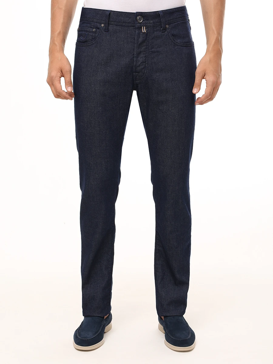 Джинсы Slim Fit хлопковые JACOB COHEN JUM_QE004 057 S2851 R1 100D Темно- Синий  Фото 4