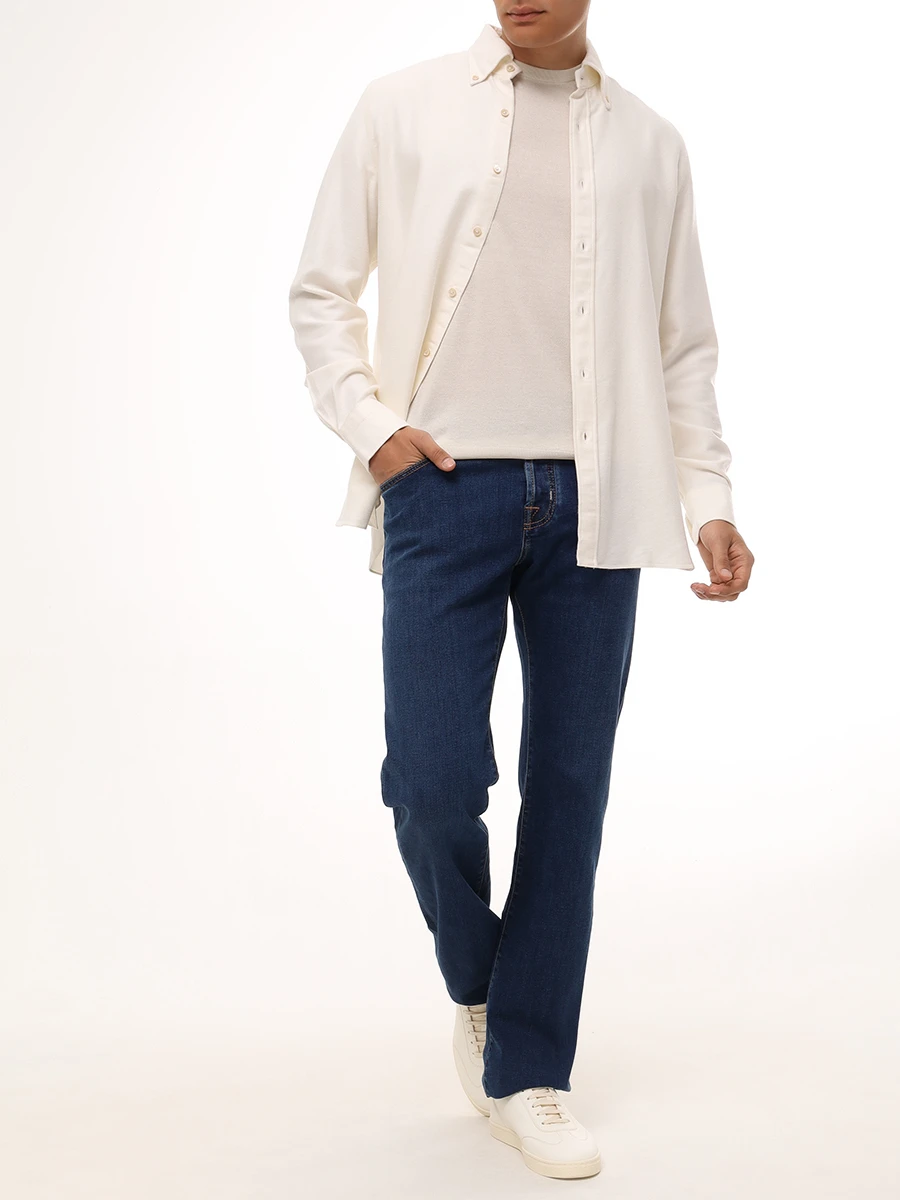 Джинсы Regular Fit хлопковые JACOB COHEN JUM_QE005 059 P3621 R3 100D Синий  Фото 2