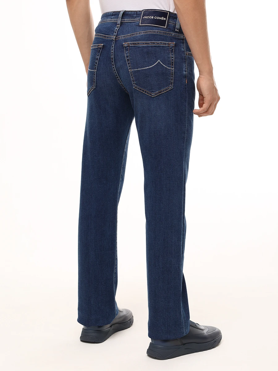 Джинсы Regular Fit хлопковые JACOB COHEN JUM_QE005 059 P3621 R3 100D Синий  Фото 3