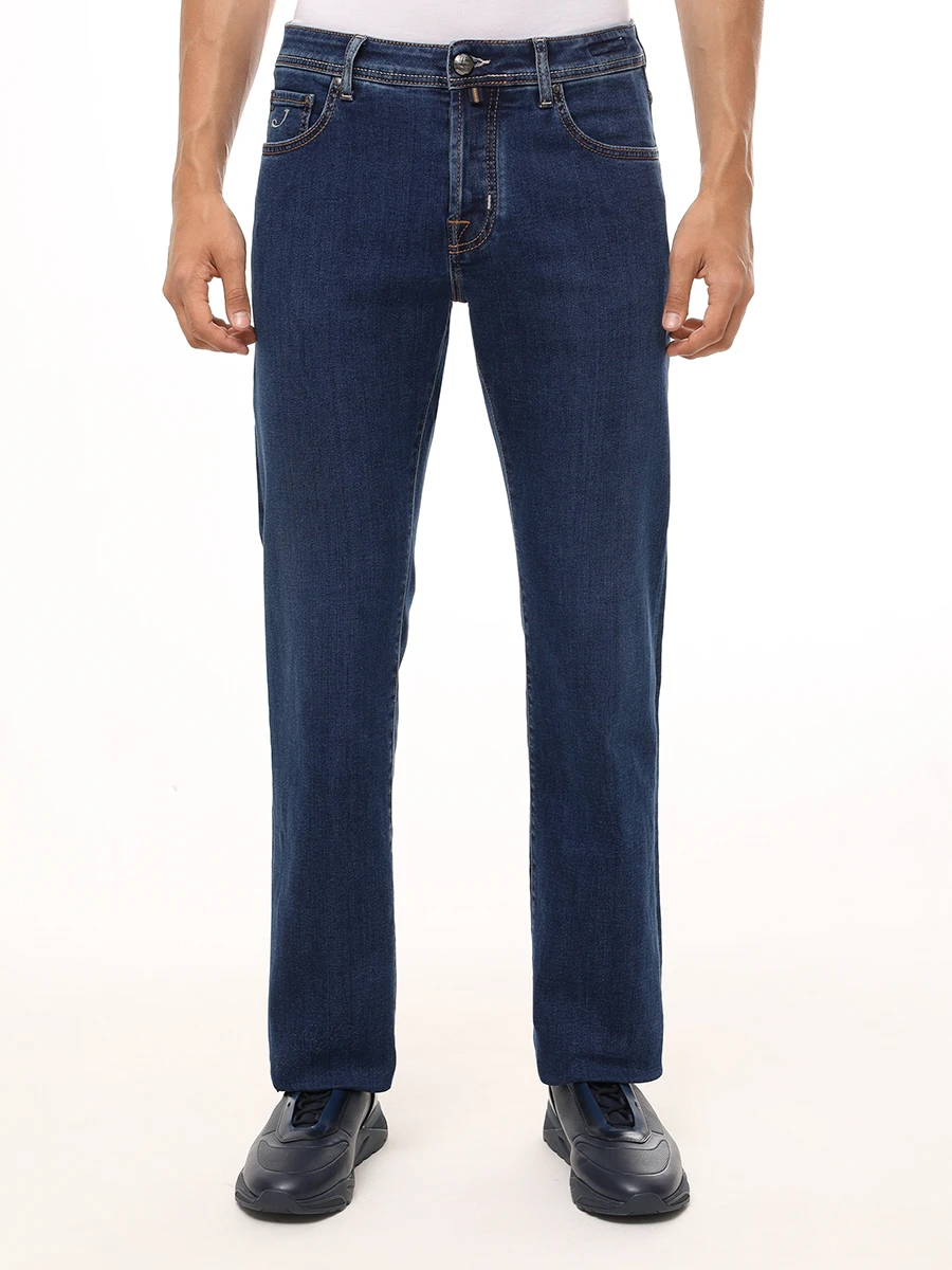 Джинсы Regular Fit хлопковые JACOB COHEN JUM_QE005 059 P3621 R3 100D Синий  Фото 4