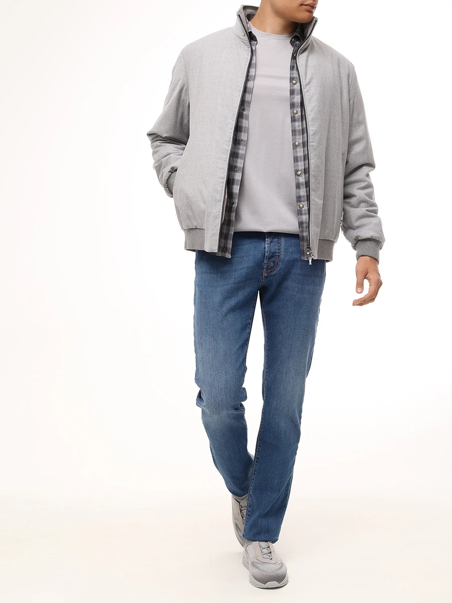 Джинсы Slim Fit хлопковые JACOB COHEN JUM_QM004 G01 S3623 V1 200D Синий  Фото 2
