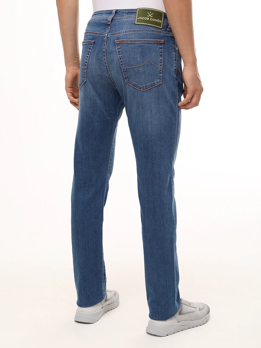 Джинсы Slim Fit хлопковые JACOB COHEN JUM_QM004 G01 S3623 V1 200D Синий  Фото 3