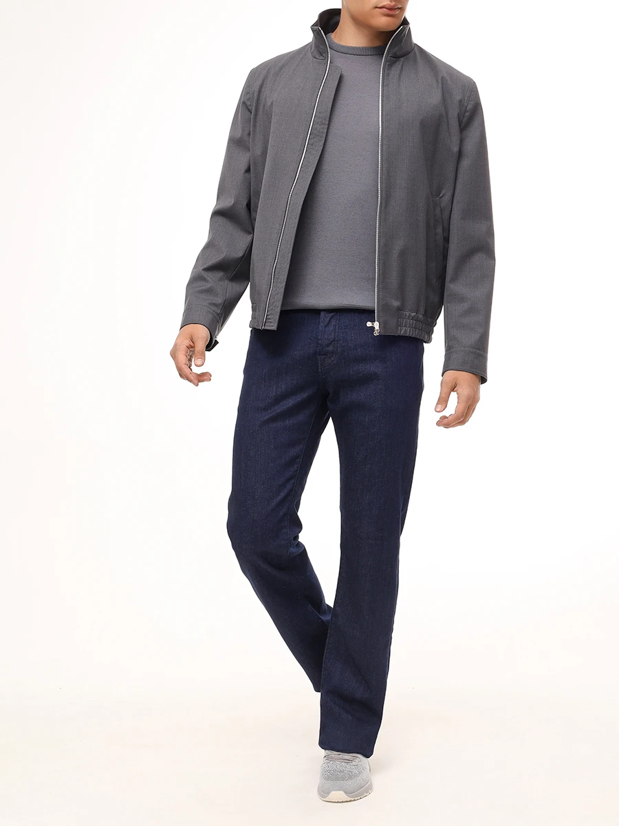 Джинсы Regular Fit хлопковые JACOB COHEN JUM_QE005 033 S3623 R1 100D Темно- Синий  Фото 2
