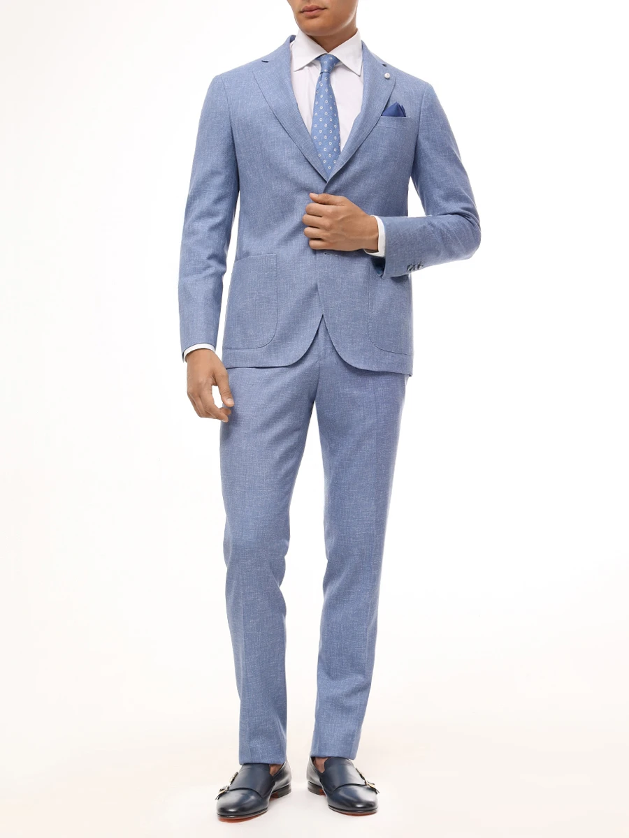 

Костюм шерстяной, Голубой, 54237/1/3403