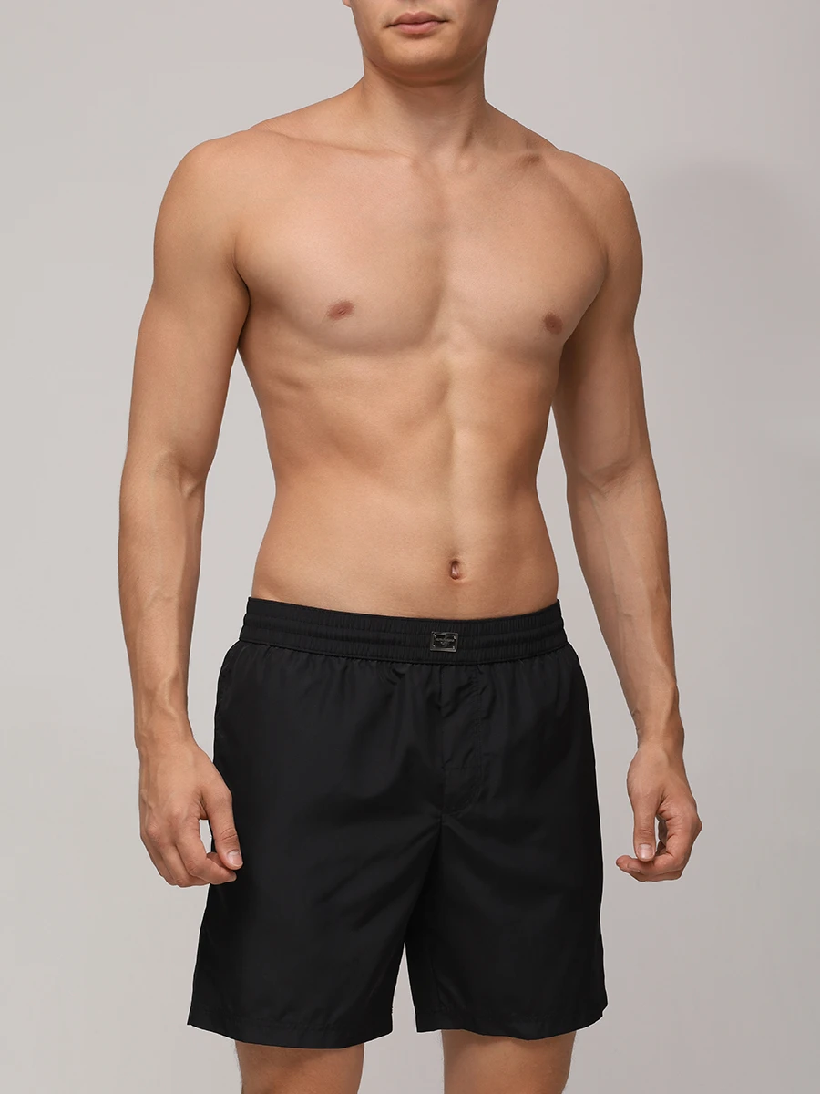Шорты плавательные DOLCE & GABBANA M4F36T ONR46 N0000 Черный  Фото 2