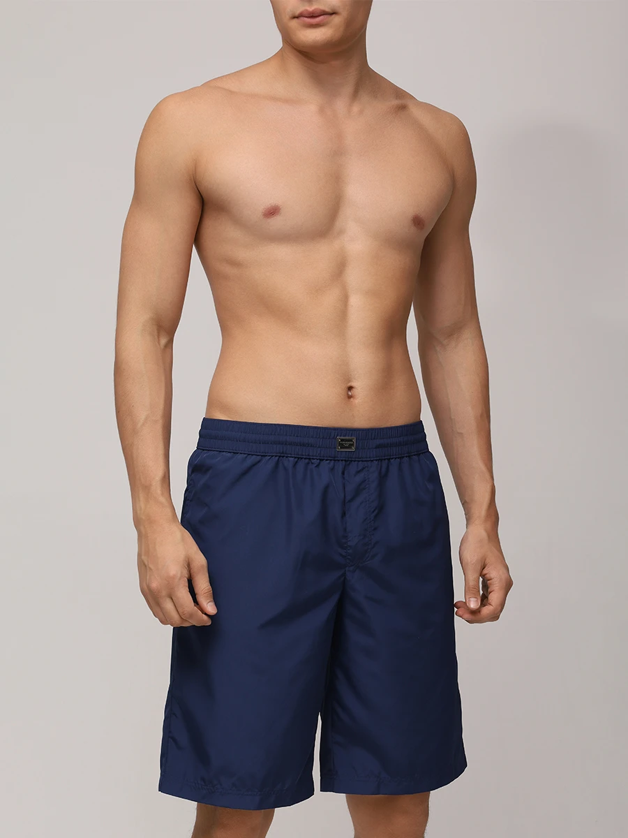 Шорты плавательные DOLCE & GABBANA M4F37T ONR46 B0310 т. Синий  Фото 2