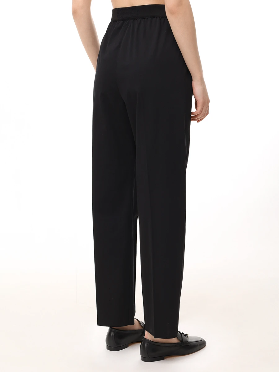 Брюки хлопковые AGNONA T70610-Y-UC057 K09 Черный  Фото 3