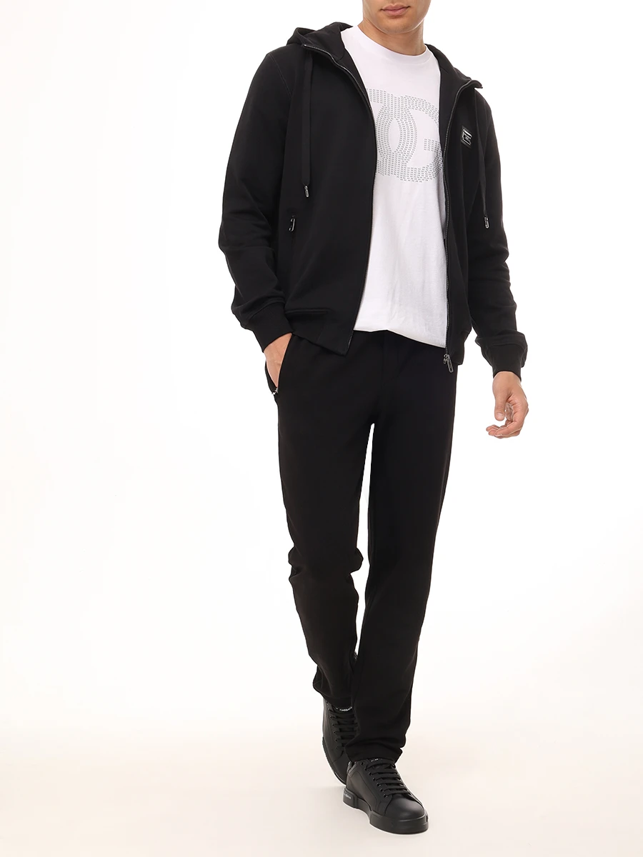 Олимпийка хлопковая DOLCE & GABBANA G9ABIT G7F2G N0000 Черный  Фото 2