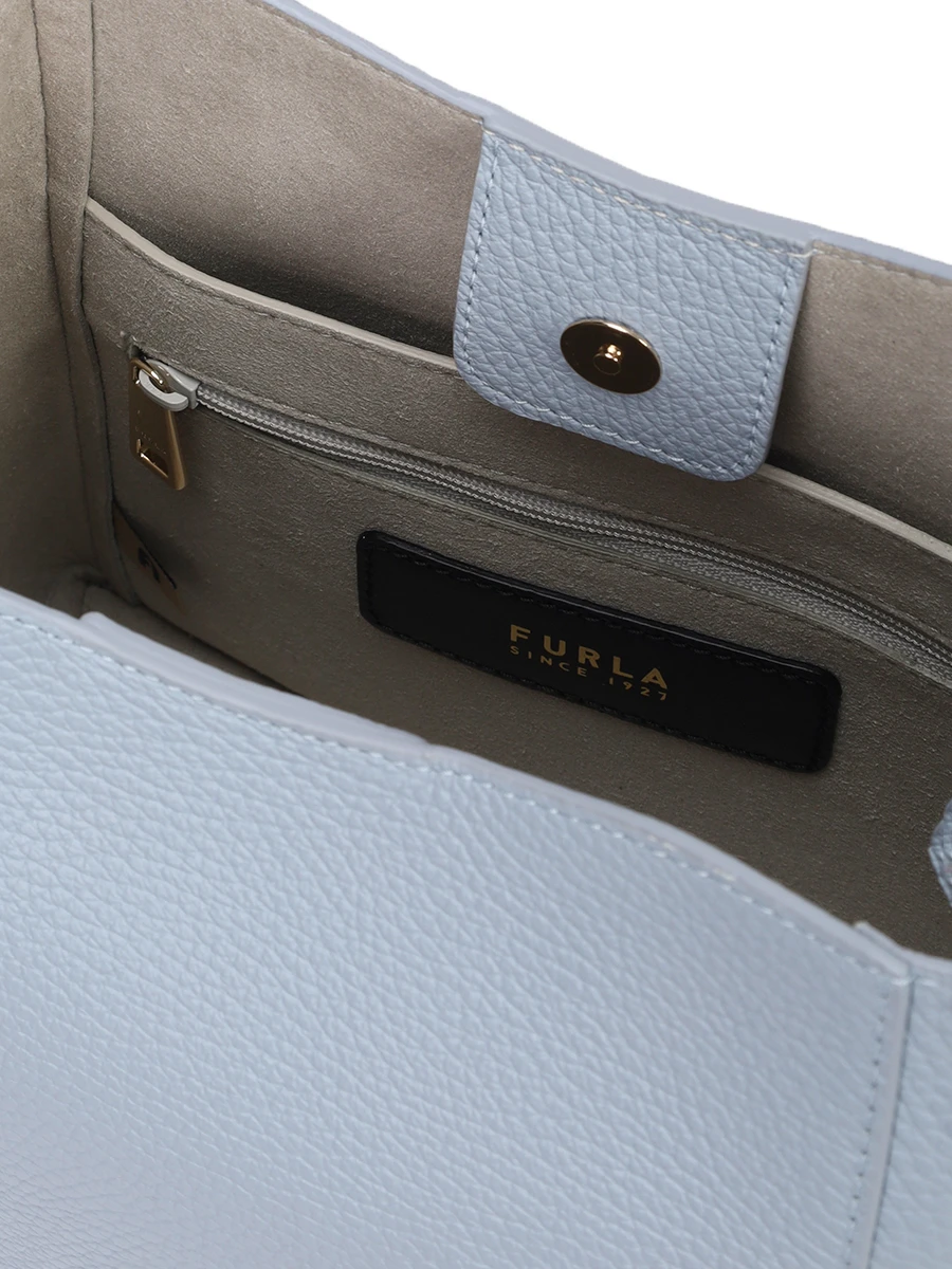 Сумка кожаная Nuvola FURLA WB01373-HSF000-55000 Голубой  Фото 4
