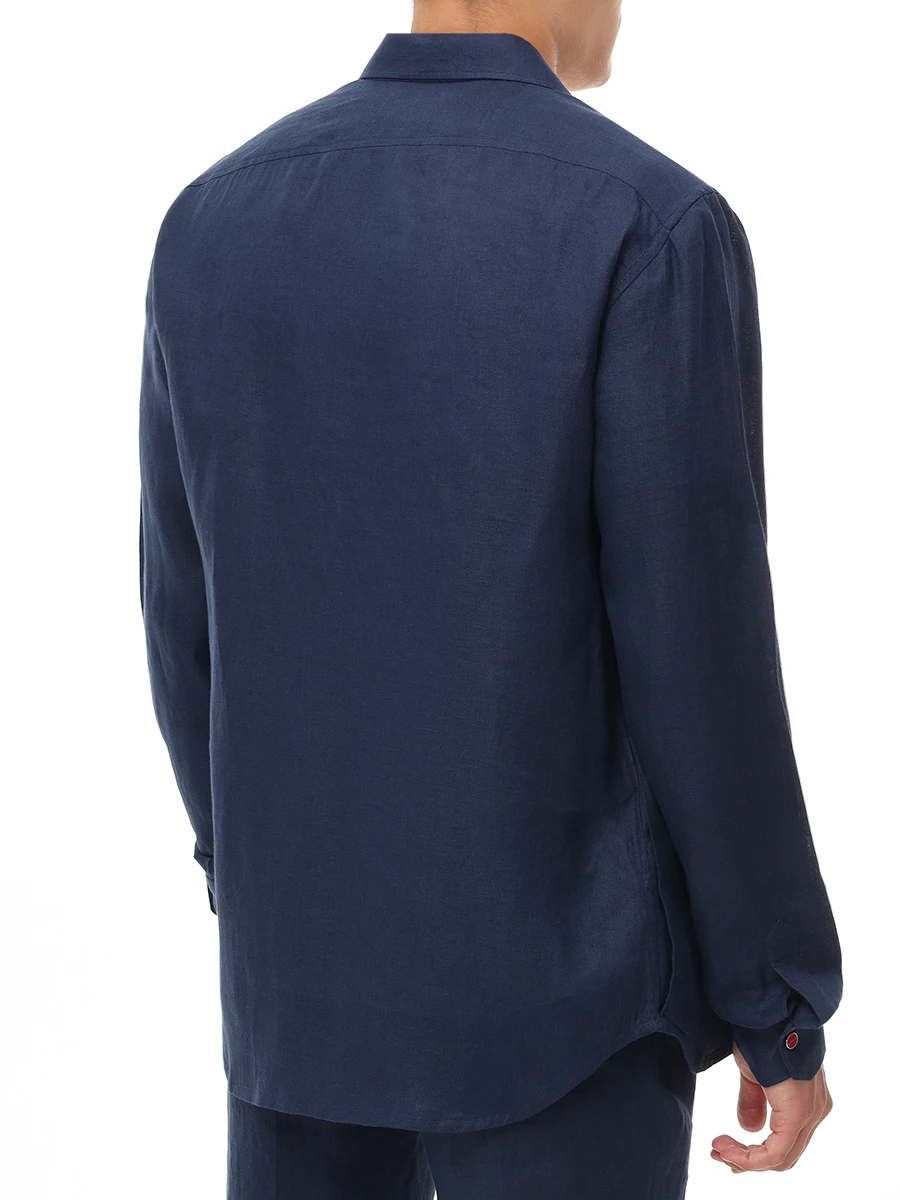 Костюм льняной KITON UMCBUBAH092861000/UPN01H0928610001 Синий  Фото 3